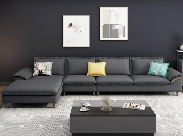 Textil Luxus Ecksofa L-Form Polster Modern Relax Sitz MöBel Wohnlandschaft Eck-image