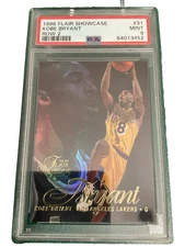 1996-97 Flair Showcase - Kobe Bryant #31 Row 2 (RC) 3452 PSA 9 SP 1:180 Odds