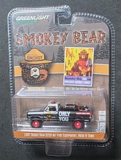 GreenLight Smokey Bear Series 4 1987 Dodge Ram D250 Fire - BLACK CHROME Chase