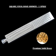 Square Chrome High Pressure 1-Spray Brass Handheld Shower Head Replacement GROHE
