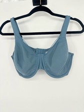 Wacoal High Standards Bra Underwire 855352 Seamless Mesh Trim Blue 36DDD