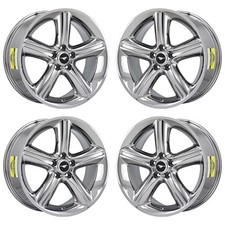 19 Ford Mustang Pvd Bright Chrome Wheels-c Rims Factory Oem 3812 Exchange 20...