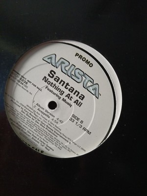Santana feat. Musiq Nothing At All (1999) PROMO 12  Single Vinyl Record