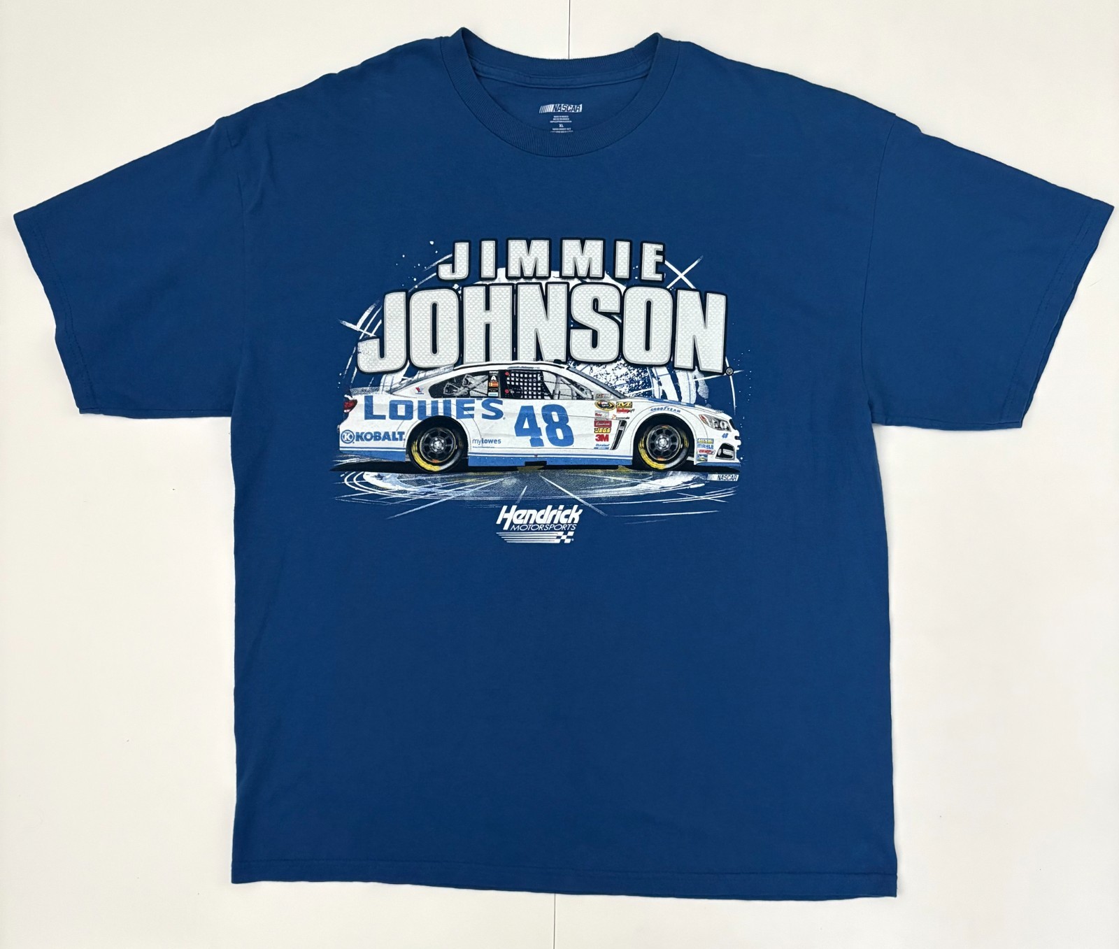 Jimmie Johnson #48 Lowe’s NASCAR Hendrick Motorsports Blue Tee XL