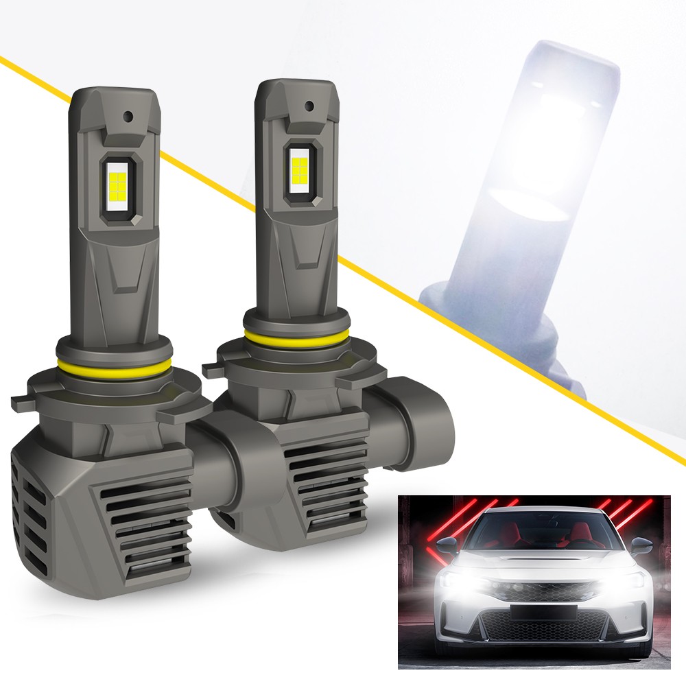 9005 H11 LED Headlight Kit 6500K Super Bright High Low Beam Bulbs