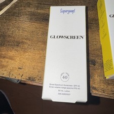 Supergoop Glow Screen Broad Spectrum Sunscreen SPF 40 . 1.7 oz Bundle Of 3
