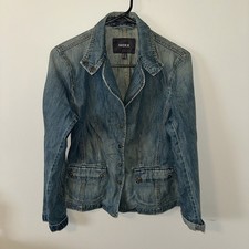 Mexx Denim Jean Jacket Women s 8 Blue Dark Wa...