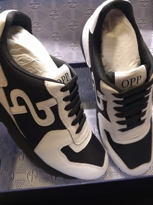 OPP France Men's Fashion Sneakers Casual Lace-up Suede Leather Shoe US Size 6.5