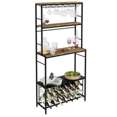 Lenmar, Weinregal aus Metall für Flaschen LOFT 2-21 Flaschenregal Flaschenhalter