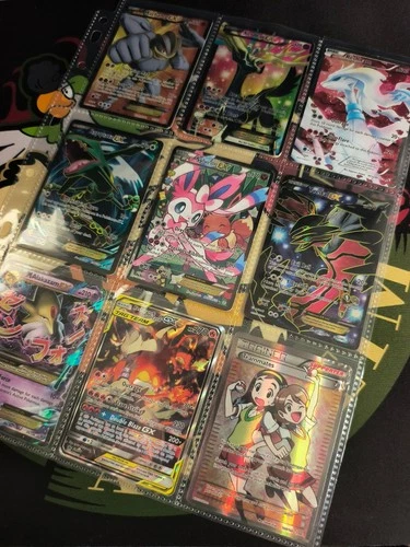 🧌 Lot of 9 ONLY HOLOS Modern Pokemon Collection Lot Rayquaza & more! DAMAGED