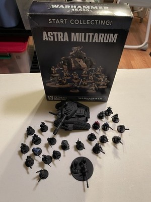 Start Collecting Astra Militarum Warhhamer 40k Partially Built Plus Extra Units