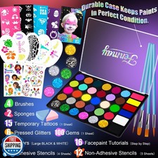 Face Painting Kit for Kids, 36 Colors XL Face Paint Makeup Palette, Non-Toxic...