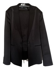 Black ASOS DESIGN Tuxedo Jacket skinny tuxedo suit pants