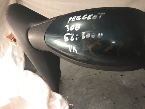 Spiegel links für Peugeot 306 4/93-4/02 Außenspiegel Schwarz
