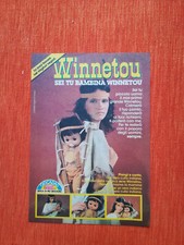 PUBBLICITA' ORIGINALE - ADVERTISING BAMBOLA "WINNETOU" GIOCADAG anni 80