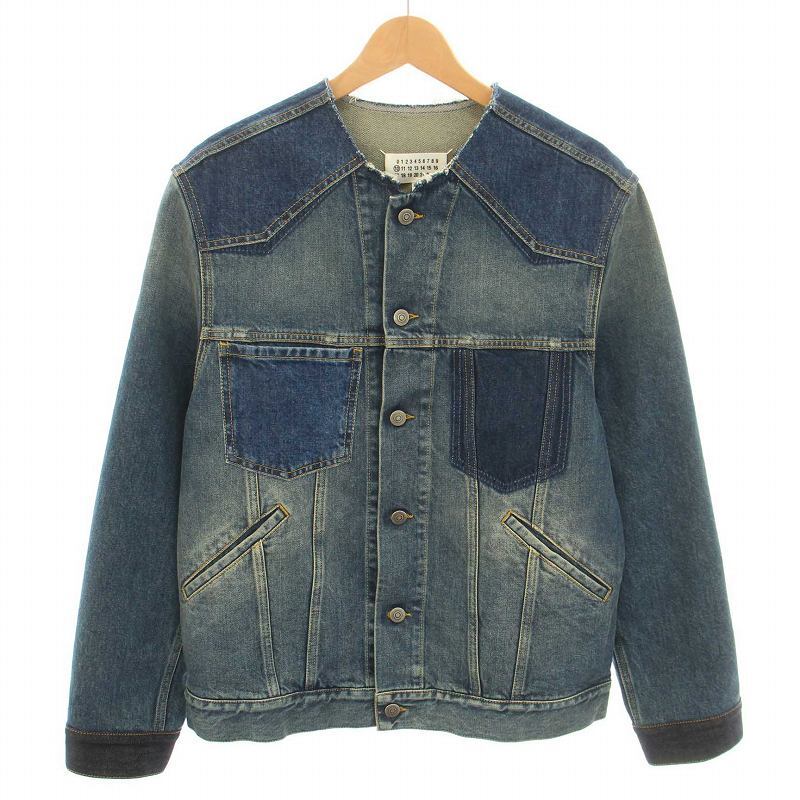 Maison Margiela 22Ss Denim Jacket Jean G Outerwear Damage Fabricate