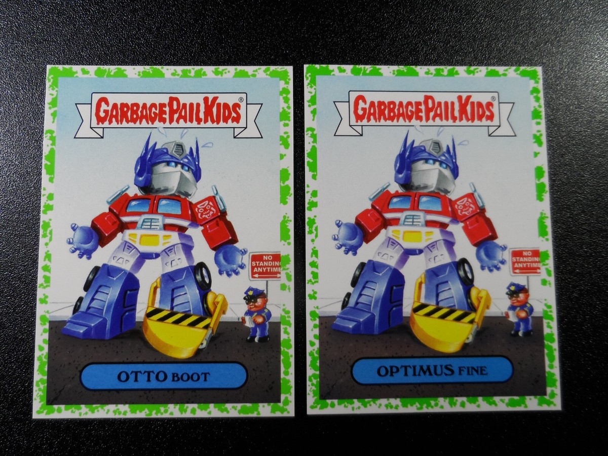 SP Green Transformers Optimus Prime Spoof 2018 Garbage Pail Kids 2