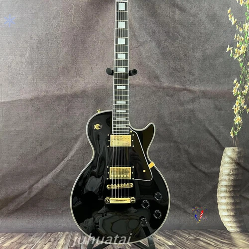 2003 LP Handmade Black Beauty Les Paul Electric Guitar Solid Mahogany Hot