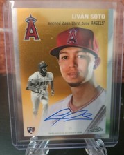 2023 Topps Chrome Platinum 1954 Anniversary Livan Soto Autograph RC Auto Angels