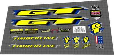 1998 GT TIMBERLINE DECAL SET