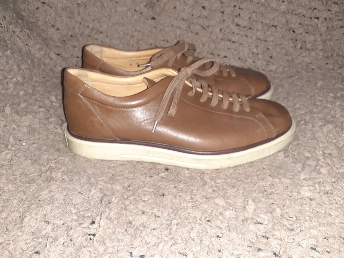 BALLY-Levico-Italian Brown Leather Sneakers-Size 5 UK-6 US Men-8 Women-Excellent BALLY-Levico-Italian Brown Leather Sneakers-Size 5 UK-6 US  main image 3