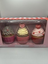 Dulces golosinas día de San Valentín Cupcakes decoración conjunto de 3 cuidadores de estante virales NUEVO