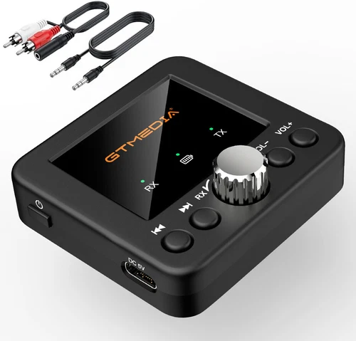 Bluetooth 5.0 Receiver Transmitter Hi-Fi AUX RCA Wireless Stereo Audio Adapter