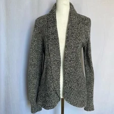 Talbots Marled Angora Blend Marled Fly Away Cardigan Size M Chunky Knit Warm EUC