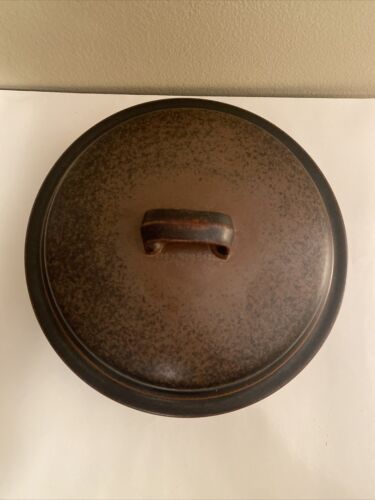 Arabia de Finlandia RUSKA 6 tazas Redonda Cazuela PEQUEÑA con Tapa ~ Marrón - Imagen 3 de 6