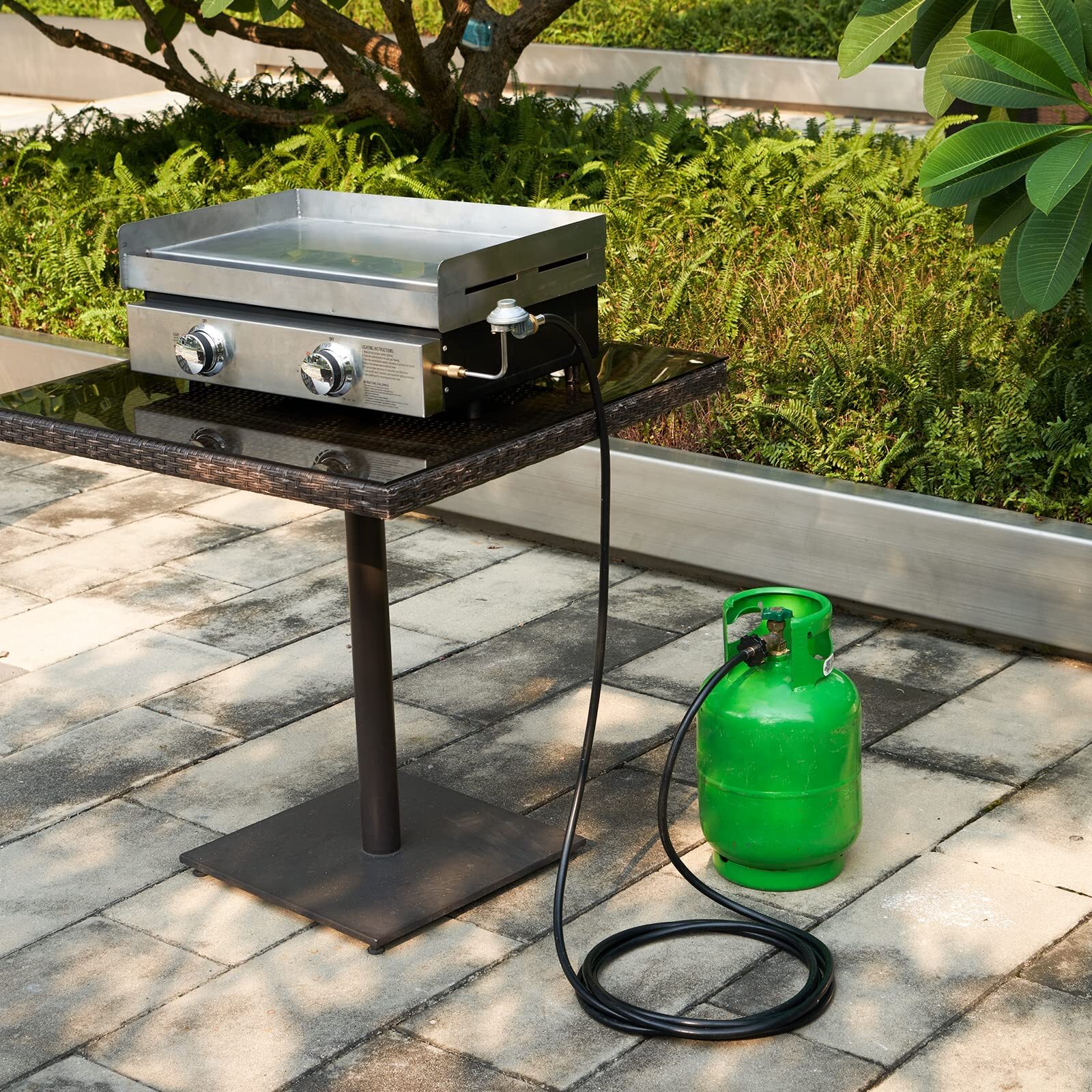 GASPRO 18-Foot Propane Hose Adapter Compatible with Mr. Heater Buddy Heater P...