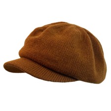 Bonnet Gavroche Tricot Vintage Femme Oversize Avec Élastique Cabbie Béret