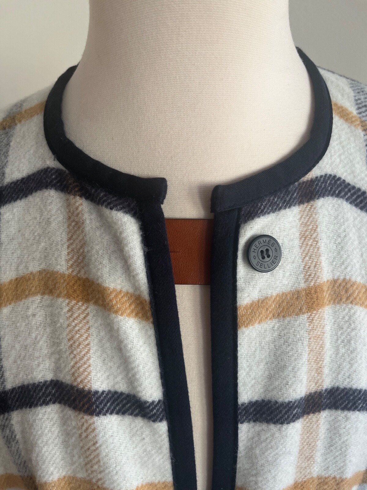 Hermes Reversible Merino Wool Poncho image 2