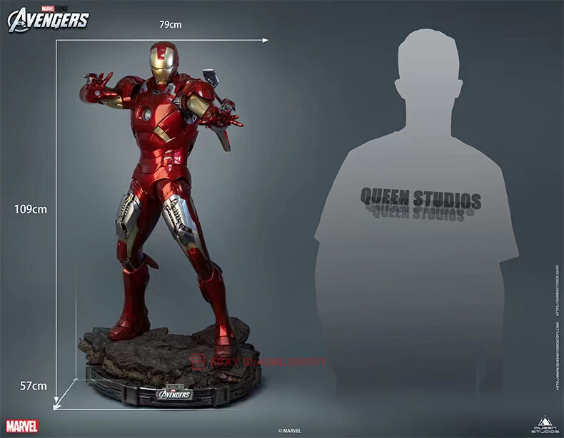 Queen studios QS Mark 7 MK7 Iron Man 1/2 Scale Statue In Stock | eBay