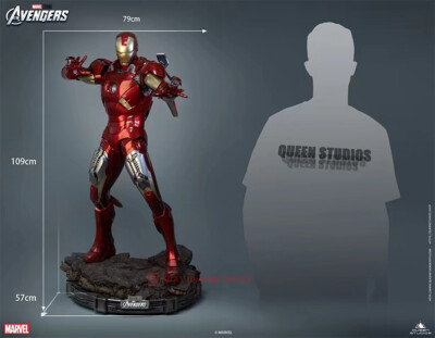Queen studios QS Mark 7 MK7 Iron Man 1/2 Scale Statue In Stock | eBay