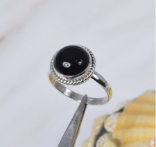 Black onyx Ring 925 Sterling Silver Handmade Jewelry Gift For Her All Size Ring