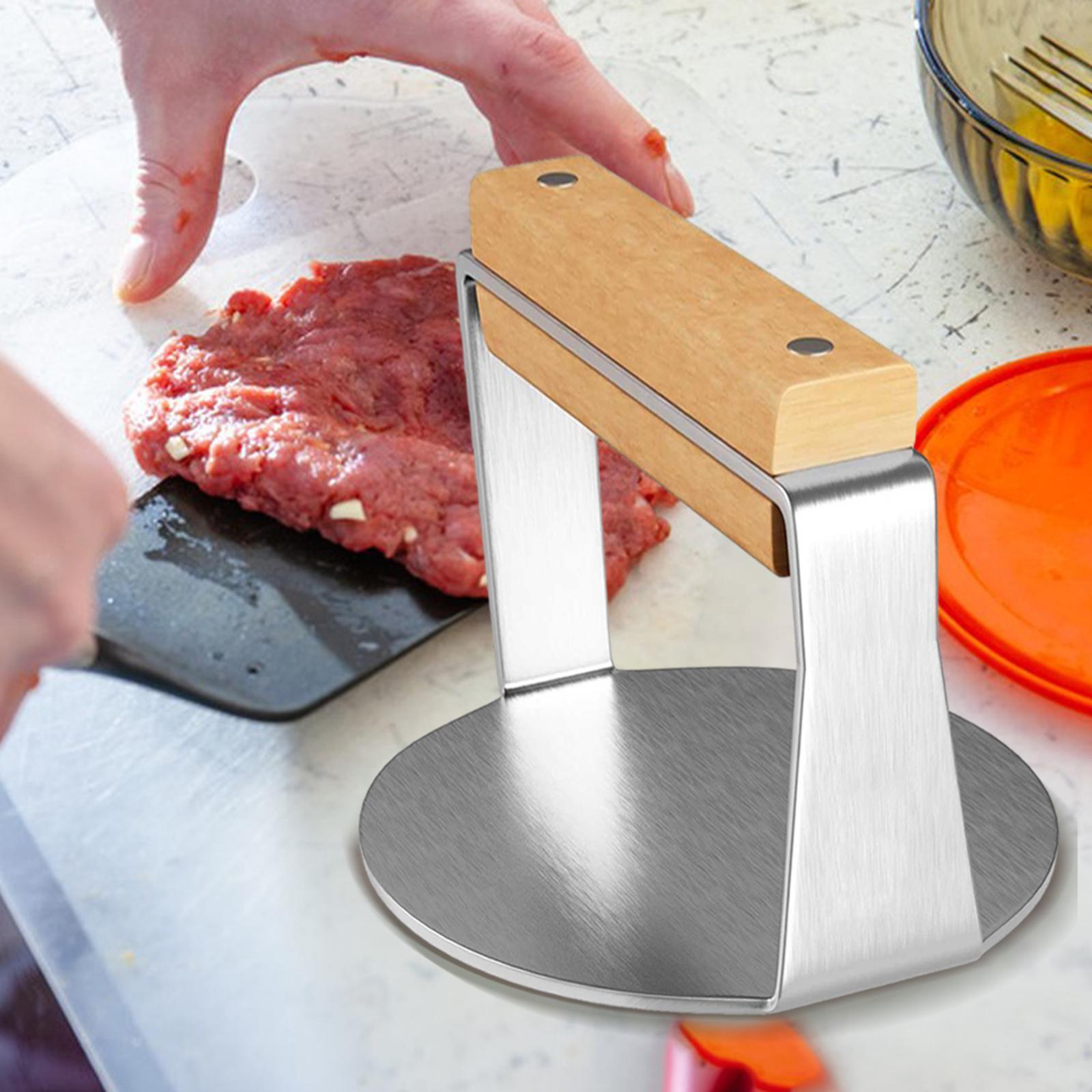 Stainless Steel Burger Press Grill Meat Beef Press for Hamburger Steaks BBQ eBay