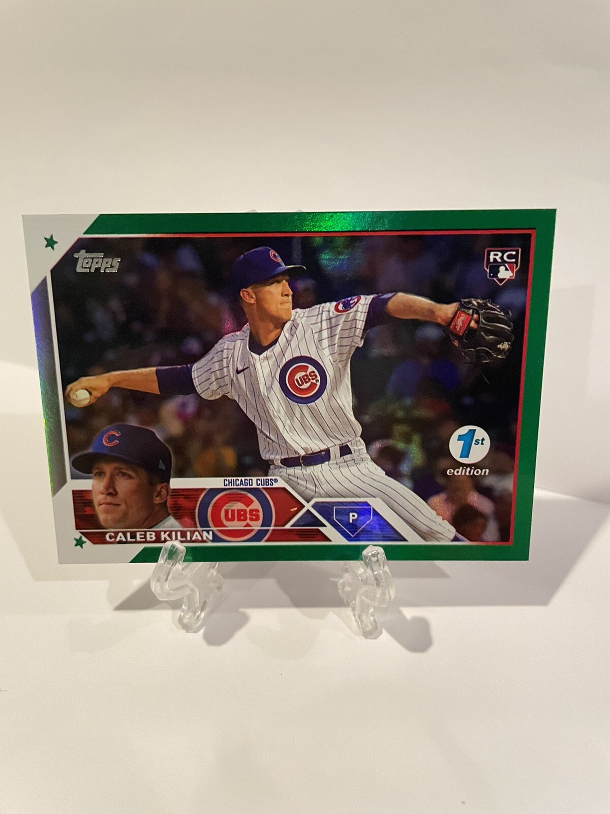 Caleb Kilian 2023 Topps Baseball 1st Edition Green Foil Rookie RC /150 #69 Cubs