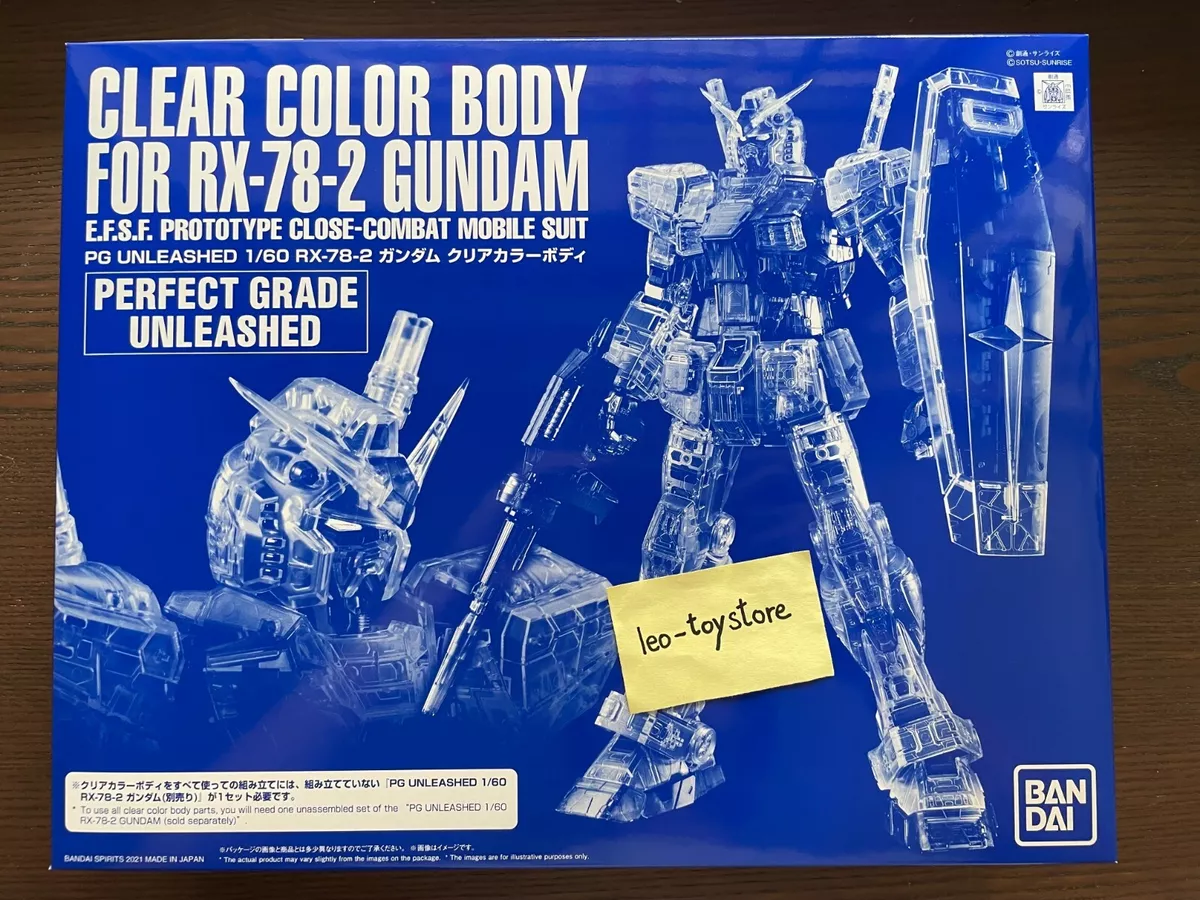 P-Bandai PG UNLEASHED 1/60 RX-78-2 GUNDAM CLEAR COLOR BODY limited