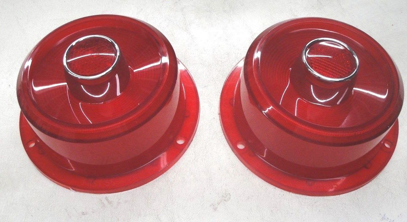1955 55 FORD THUNDERBIRD T BIRD  RED TAILLIGHT LENSES  NEW AX
