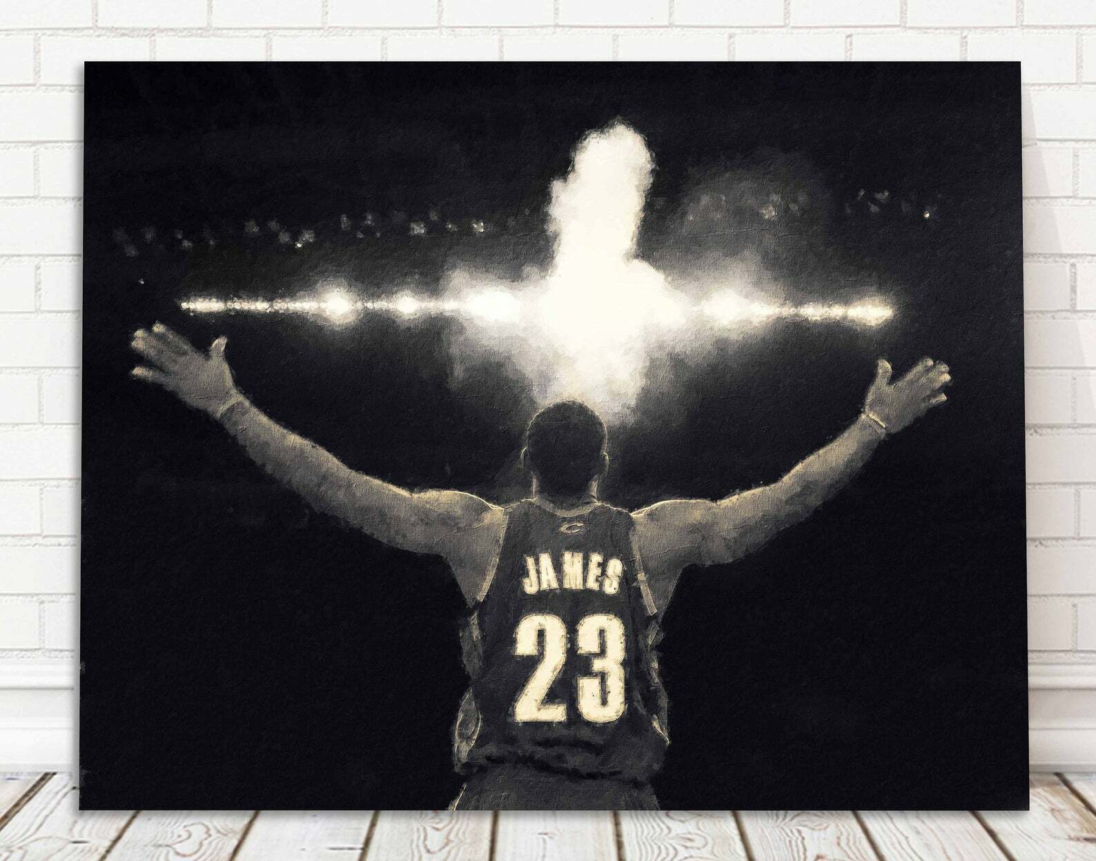 Lebron James Canvas Print - Cleveland Cavaliers - Wall Art, Sports Art Print