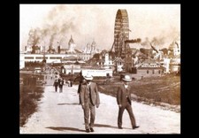 1904 Worlds Fair St Louis PHOTO Original First Ferris Wheel, 1893 Chicago Wheel