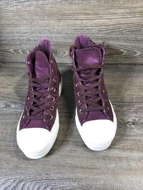 purple converse womens size 7
