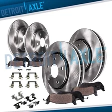Front Rear Disc Brake Rotors Brake Pads for Chevy Malibu Pontiac G6 Saturn Aura