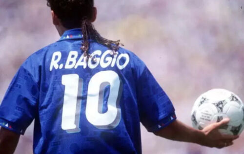 NEW* Diadora ITALY Home No.10 BAGGIO - 94 World Cup Jersey Shirt Trikot • LARGE