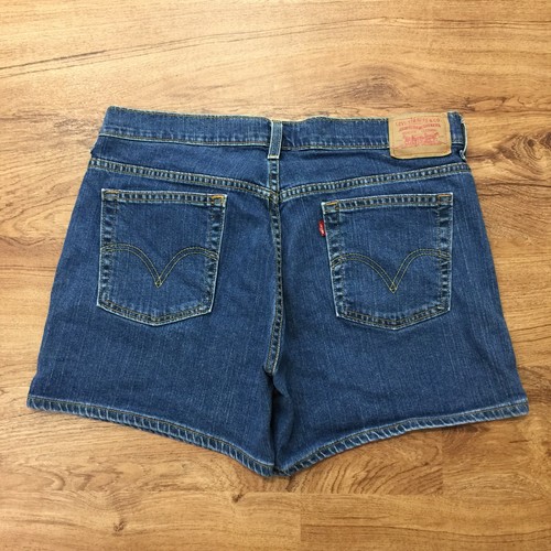 Stretch Blue Denim Shorts 