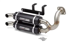 Trinity Racing Stage 5 Dual Slip On Exhaust Black Muffler TR-4181S-BK