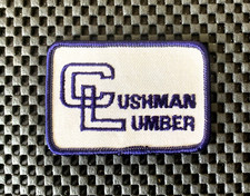 CUSHMAN LUMBER EMBROIDERED SEW ON PATCH FRAMING LUMBER AND STUDS 3" x 2" NOS