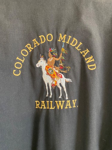 VTG West Ark Bomber Jacket 2XL Native American Embroidery CO Midland Railway-USA - Picture 2 of 8
