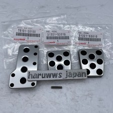 Genuine Toyota Mr2 Sw20 Sw21 Mr-s Celica Aluminum Pedal Pad Set Mt Oem New Genuine Toyota Mr2 Sw20 Sw21 Mr-s Celica Aluminum Pedal Pad Set Mt Oem New