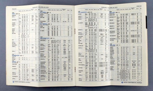 PAN AM AIRLINE TIMETABLE FEBRUARY - APRIL 1973 ROUTE MAP PAA AMERICAN - Picture 3 of 3